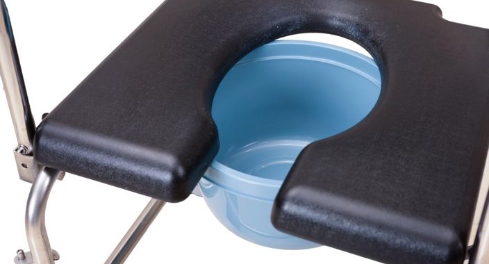 דלי עגול לכסא רחצה