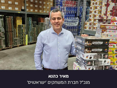 מאיר כהנא, מנכ"ל חברת משחקים, בפרויקט הפנים היפות של עם ישראל